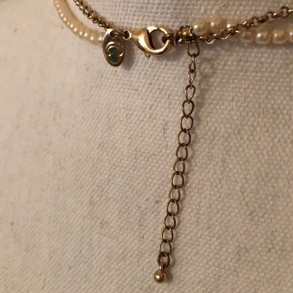 Long Gold and Pearl Pendant Necklace - Picture 3 of 3